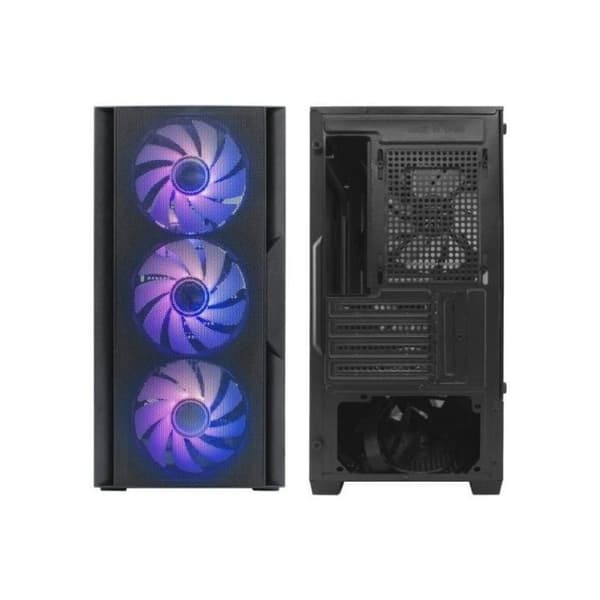PC-chassi - COOLBOX - GM220 MPFusion - Micro ATX - 4 ARGB-fläktar - USB-C