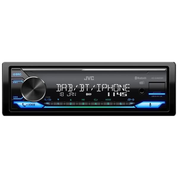 Bilradio - JVC - KD-X482DBT - USB - iPod - Bluetooth - DAB+