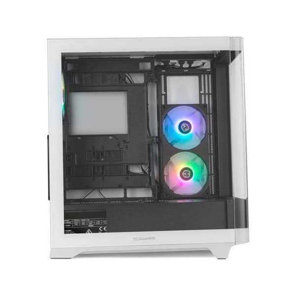 PC-låda NOX Hummer ETHER Semitorre Gaming Curved ATX USB-C Vit och Svart