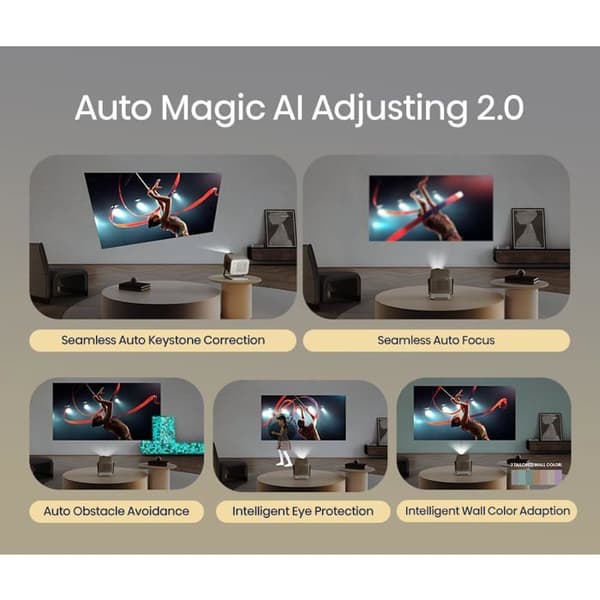 Mini-projektor 3D Hisense M2 Pro Laser 4K UHD Grå