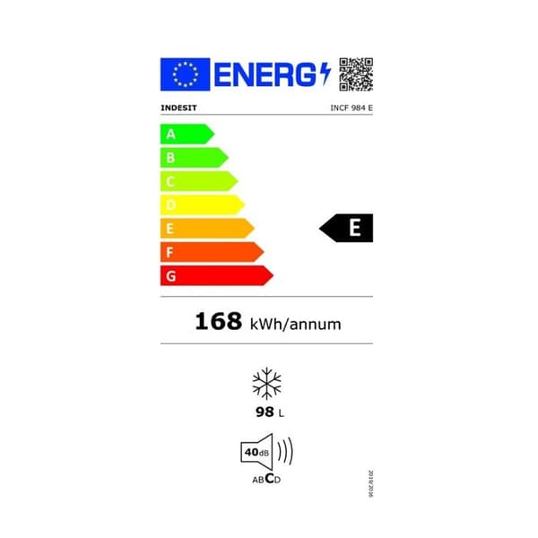 Indesit Frysbox 54,5 cm 98 l - INCF984E