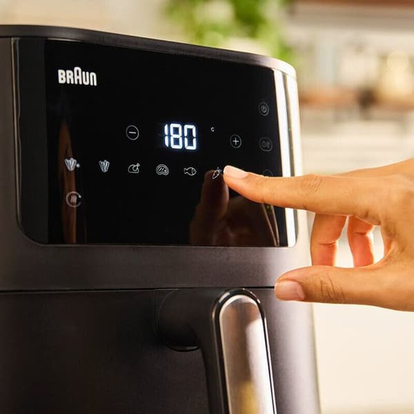 Braun HF5030 Luftfritös 6L 1700W 8 program Touch LCD Svart