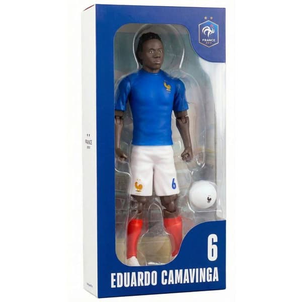 Rörlig figur - Frankrikes lag - MEGABLEU - Camavinga nummer 6 - 20 cm