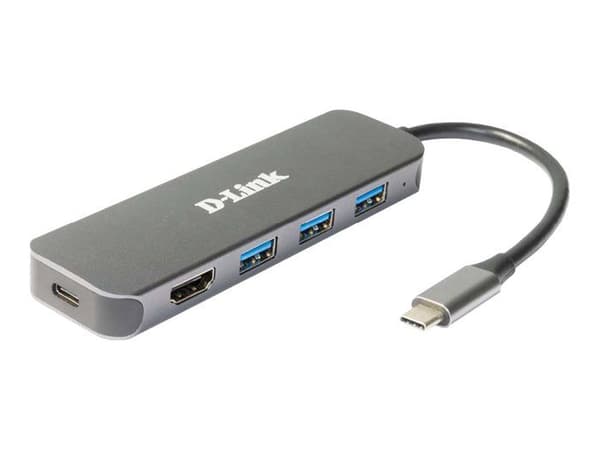 USB-hub - D-Link - DUB-2333 - USB-C - HDMI - 3 portar USB 3.2
