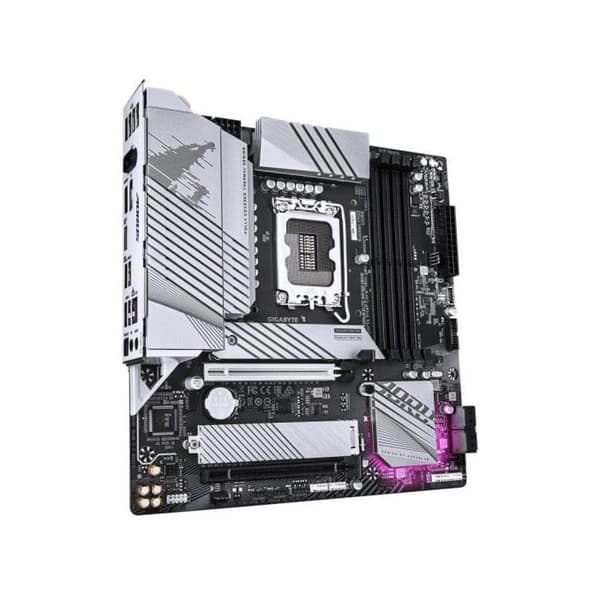 Moderkort - GIGABYTE - B760M A E WF6E GEN5 - Format Micro-ATX - Chipset Intel B760 - WiFi 6E & PCIe 5.0