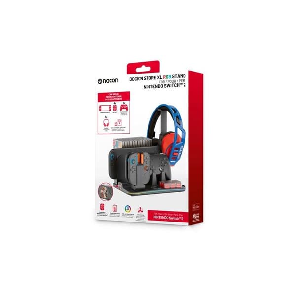 Nacon Station multicharge RVB för 4 Joy Con Switch eller Switch 2