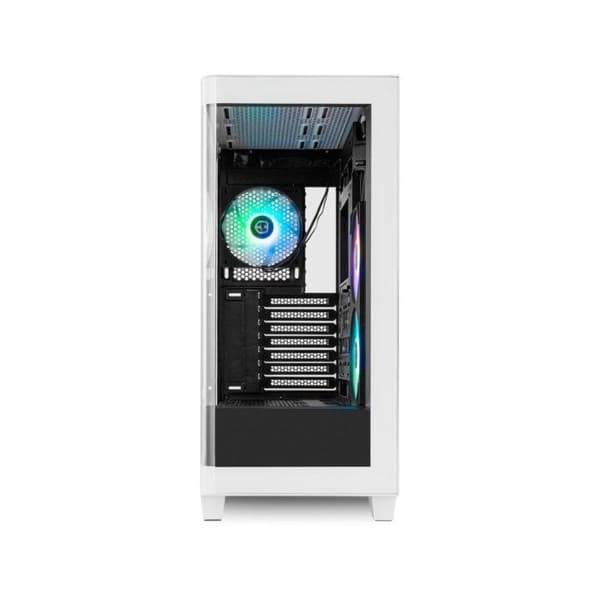 PC-låda NOX Hummer ETHER Semitorre Gaming Curved ATX USB-C Vit och Svart