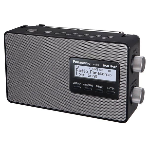 PANASONIC D10 Radio - DAB/DAB+ - FM - 2W - Svart