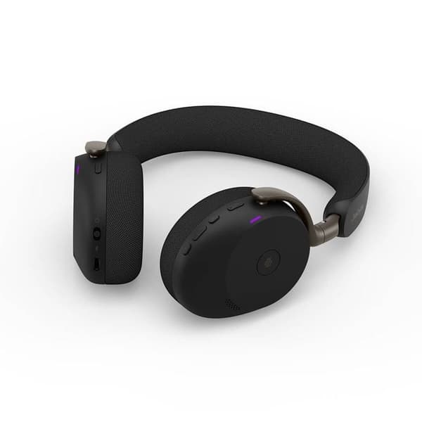 Professionell headset med mikrofon – Jabra Evolve3 75 MS Stereo – USB-C Bluetooth – Svart