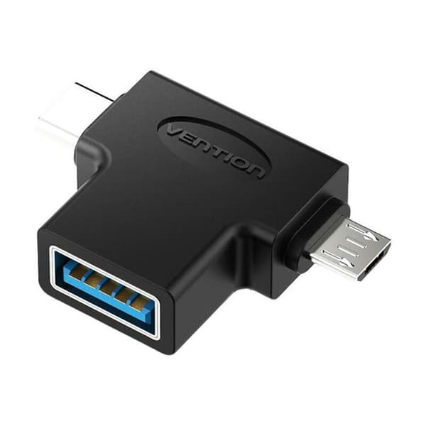 OTG-adapter USB-C och Micro USB - Vention - CDIB0 - USB 3.0 - Mångsidig anslutning - Robust konstruktion