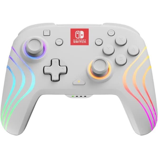 Trådlös handkontroll för Nintendo Switch - PDP - Afterglow Wave - Vit