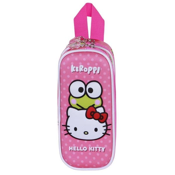 Trousse Dubbel 3D - Hello Kitty Rolig - Rosa - One Size