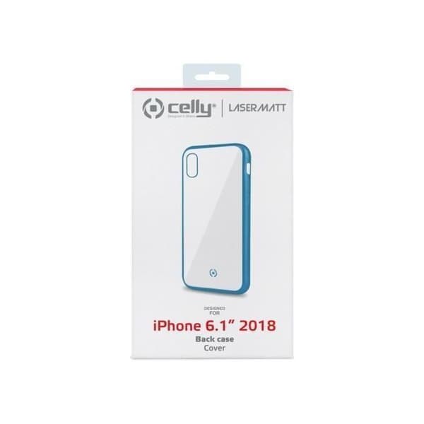 Celly-LaserMat iPhone XR Ljusblå