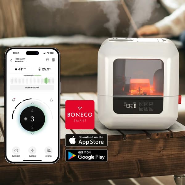 BONECO U700 Smart ultrasonisk luftfukter med WiFi