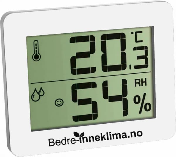 Bedre Inneklima hygrometer og termometer
