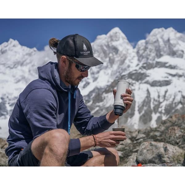 Kit för bärbar espressomaskin - OUTIN - Nano - 20 bar - USB-C-batteri - Fällbart stativ Vit pärl