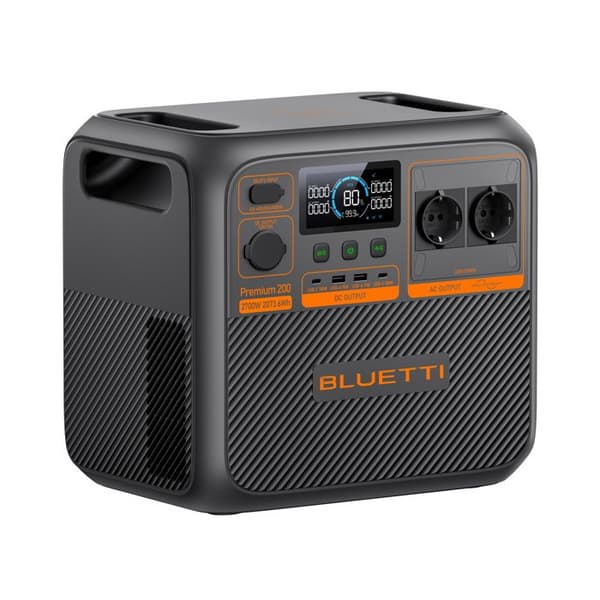 Kit BLUETTI Premium 200 V2(AC270P) Powersation med Solpanel 130W - 2073.6Wh, Solgenerator 4x2700W
