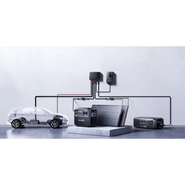 Kit BLUETTI Premium 200 V2(AC270P) med Solpanel 500W - 2073.6Wh, Solgenerator 4x2700W