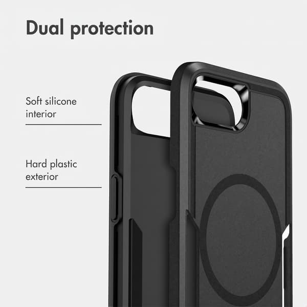 imoshion Bagsidecover med MagSafe til Apple iPhone 17e / 16e - Sort