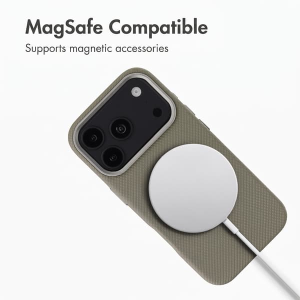 Accezz Mesh bagsidecover med MagSafe til Apple iPhone 17 Pro Max - Mørkegrå