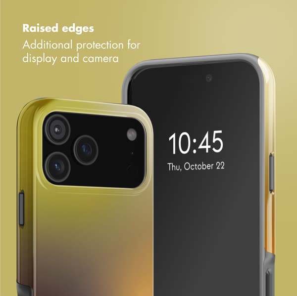Selencia Vivid Baksida med MagSafe för Apple iPhone 17 Pro - Gradient Olive Dust