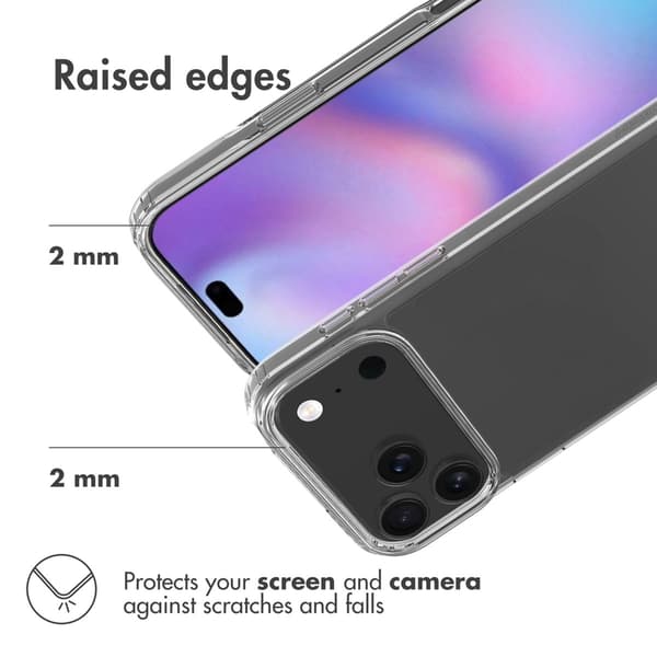 Accezz Xtreme Impact Baksida för Apple iPhone 17 Pro Max - Transparent