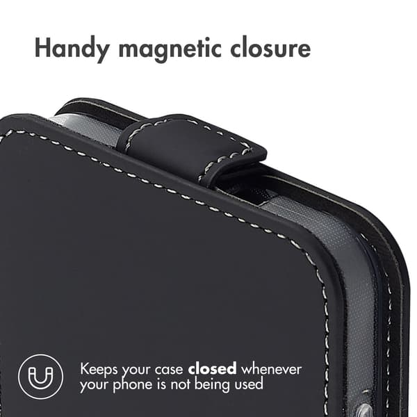 Accezz Flip-etui til Samsung Galaxy S25 - Sort