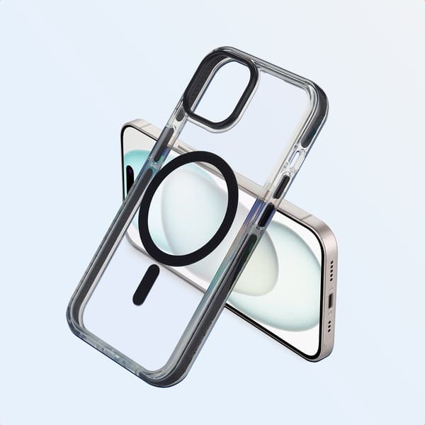 imoshion Combat MagSafe bagsidecover til Apple iPhone 15 - Sort