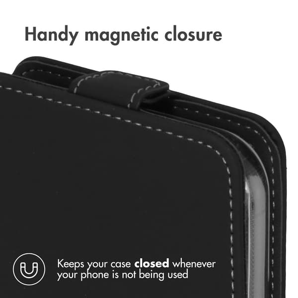 Accezz Flip-etui til Apple iPhone 15 Pro - Sort