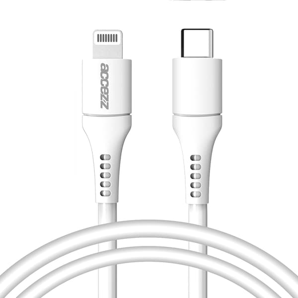 Accezz Lightning to USB-C cable - MFi certification - 1 metre - White
