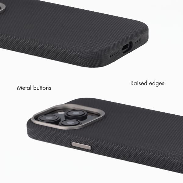 Accezz Mesh bagsidecover med MagSafe til Apple iPhone 16 Pro - Sort