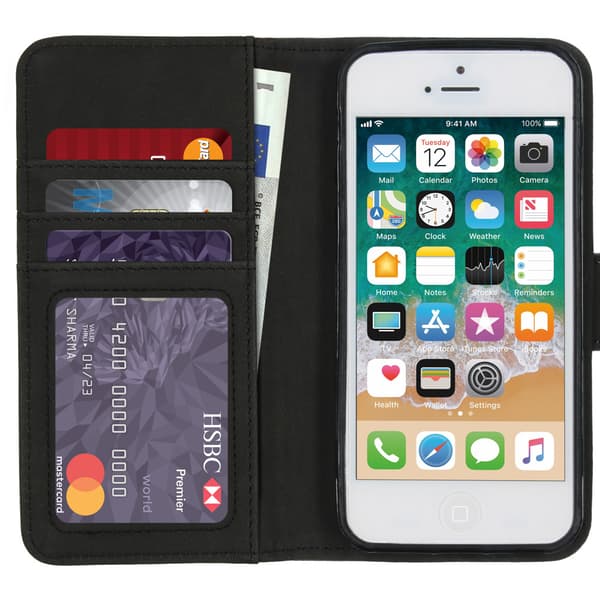 imoshion Luksus bogomslag til Apple iPhone SE (2016) / 5 / 5s - Sort