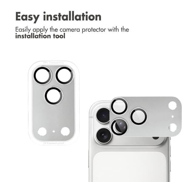 imoshion Kameraskydd glas 2-packför Apple iPhone 18 Pro Max - Silver
