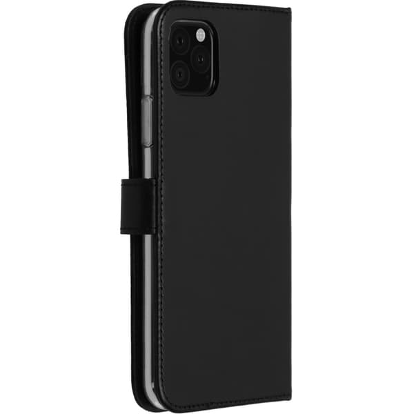 Selencia Ægte læder bogomslag til Apple iPhone 11 Pro Max - Sort