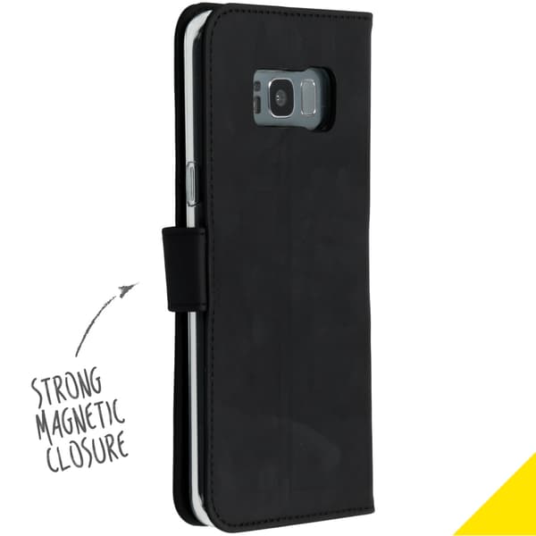 Accezz Wallet softcase bogomslag til Samsung Galaxy S8 Plus - Sort
