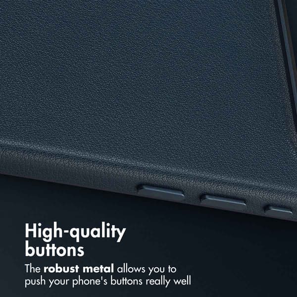Accezz Läder Baksida MagSafe för Apple iPhone Air - Nightfall Blue