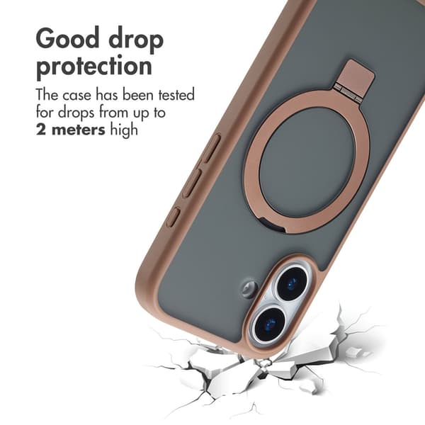 Accezz Ringstativ Baksida med MagSafe för Apple iPhone 17 - Brun
