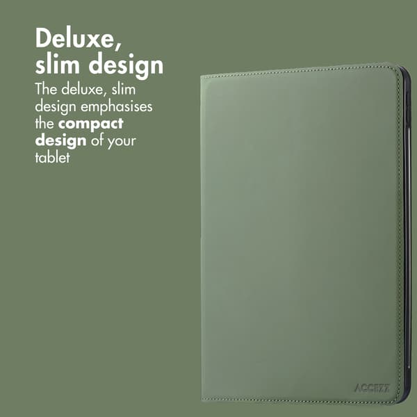 Accezz Classic tablet-etui til Samsung Galaxy Tab A11 Plus - Grøn