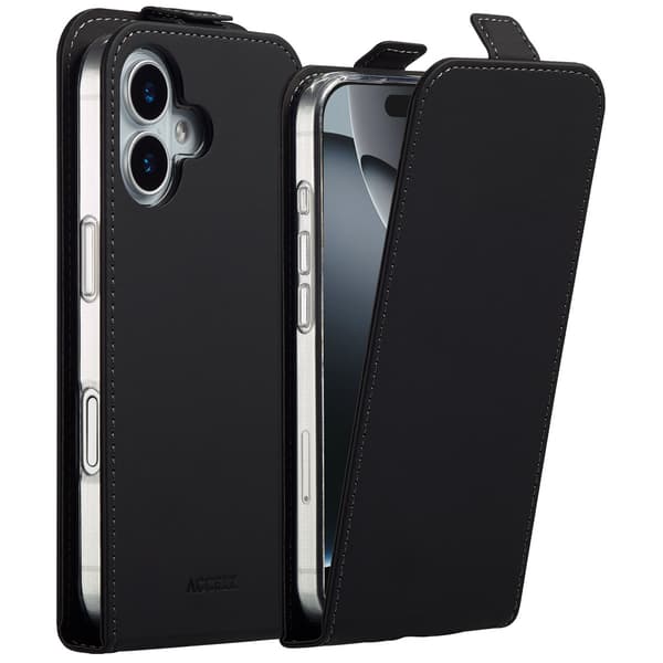 Accezz Flipfodral för Apple iPhone 17 - Svart