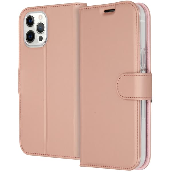 Accezz Plånbok Softcase Bokfodral för Apple iPhone 12 Pro Max - Roséguld