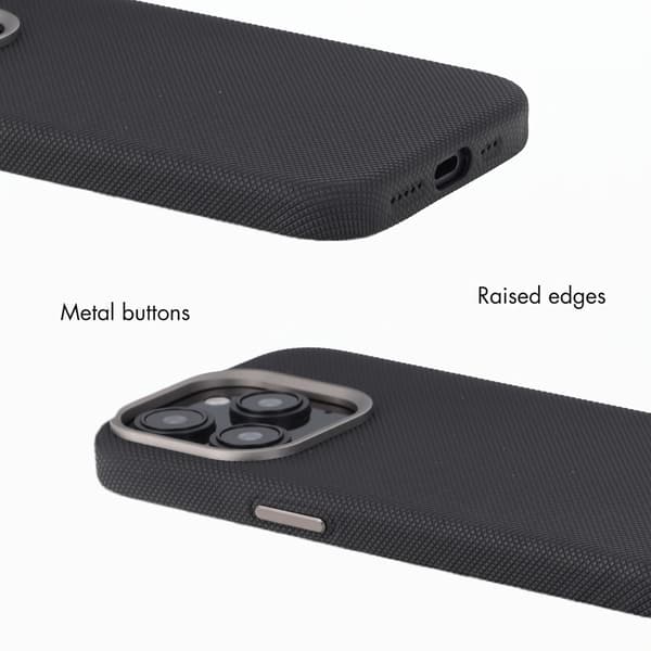 Accezz Mesh bagsidecover med MagSafe til Apple iPhone 15 Pro - Sort