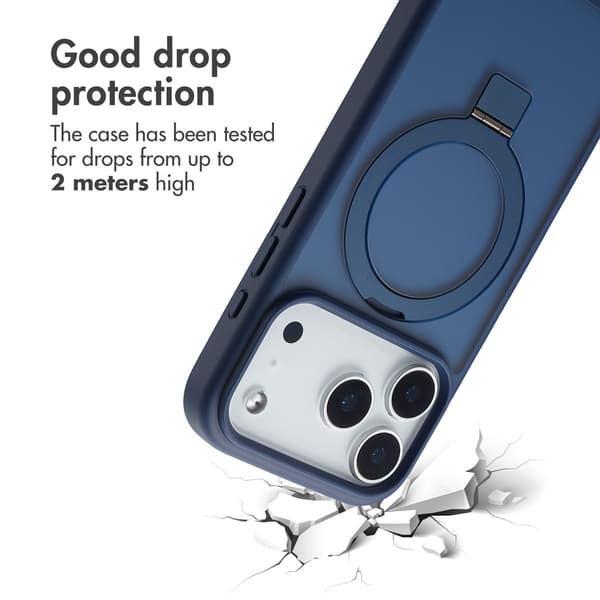 Accezz Ringstativ Baksida med MagSafe för Apple iPhone 17 Pro Max - Blå