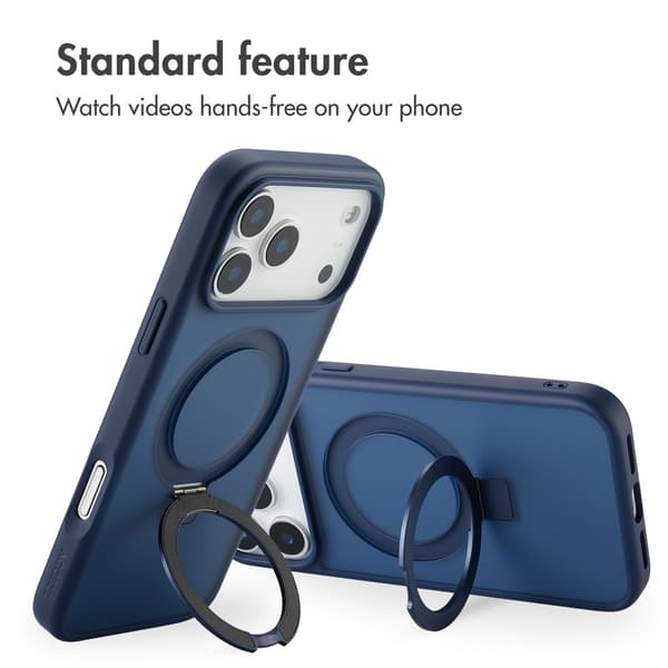 Accezz Ringstativ Baksida med MagSafe för Apple iPhone 17 Pro Max - Blå