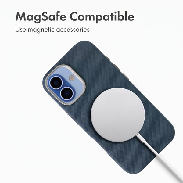 Accezz Mesh bagsidecover med MagSafe til Apple iPhone 17 - Mørkeblå