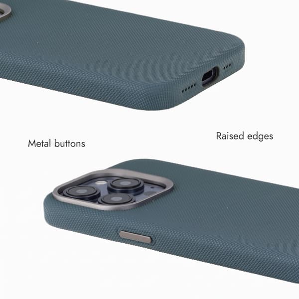 Accezz Mesh bagsidecover med MagSafe til Apple iPhone 15 Pro - Mørkeblå