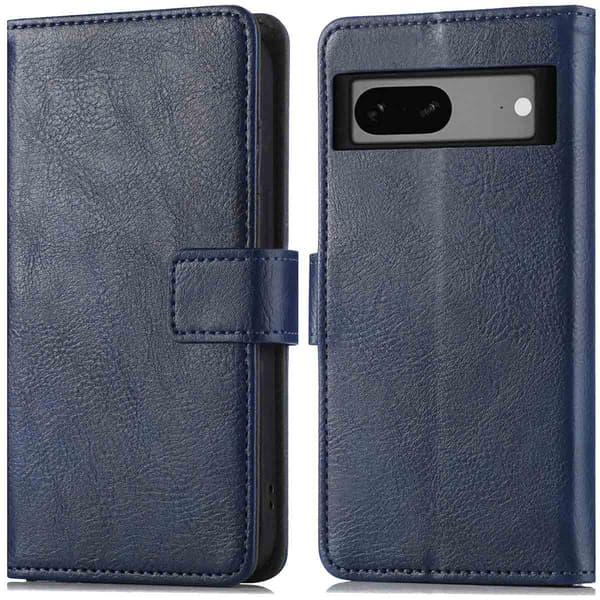 imoshion Luxury Bookcase for Google Pixel 7a - Dark Blue