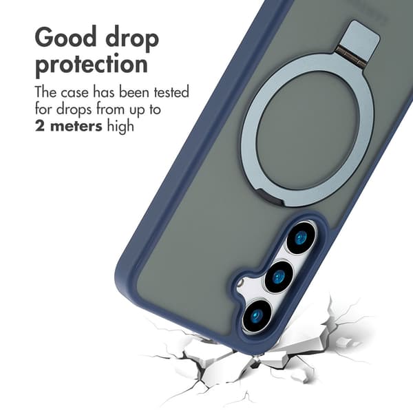 Accezz Ringstativ Baksida med MagSafe för Samsung Galaxy S24 - Blå