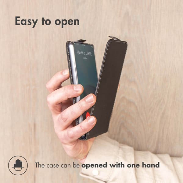 Accezz Flip-etui til Samsung Galaxy A41 - Sort