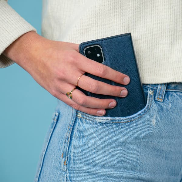 imoshion Luksus bogomslag til Apple iPhone 8 Plus / 7 Plus - Mørkeblå