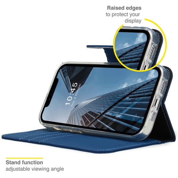 Accezz Plånbok Softcase Bokfodral för Apple iPhone 14 Plus - Mörkblå